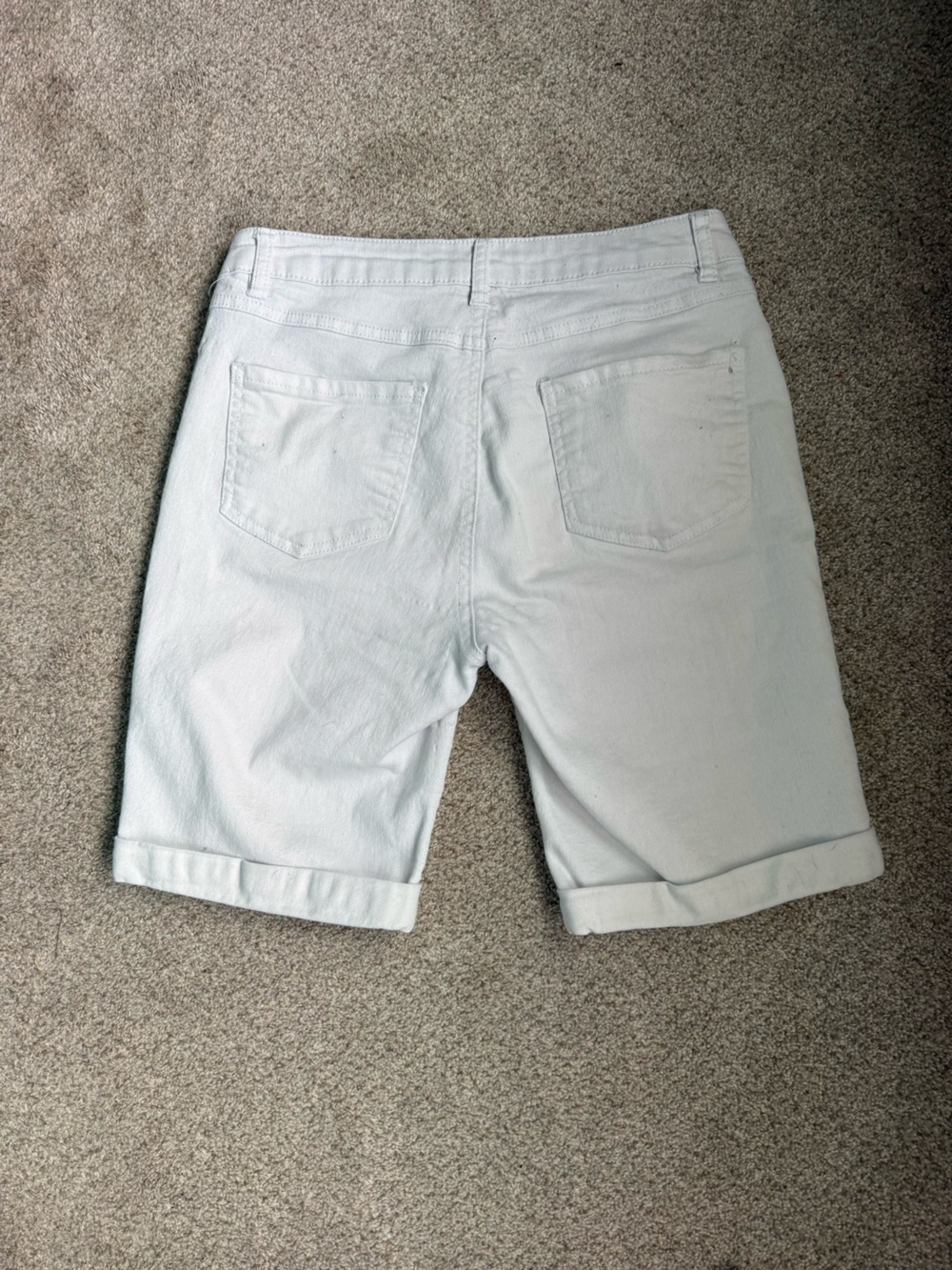 d. jeans Women’s White Denim Shorts size 4/27 - Picture 4 of 4